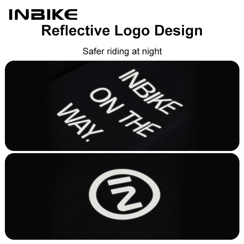 INBIKE - Pantalones de ciclismo de invierno con tirantes térmicos de forro polar para hombre, ropa de ciclismo de montaña con acolchado 3D y mallas para clima frío